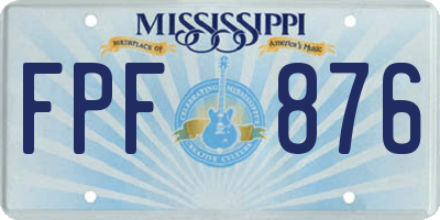 MS license plate FPF876