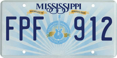 MS license plate FPF912