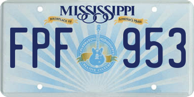 MS license plate FPF953