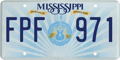 MS license plate FPF971