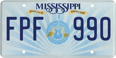 MS license plate FPF990