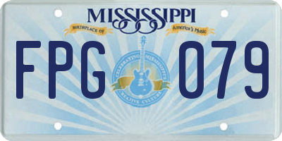 MS license plate FPG079