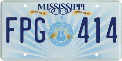 MS license plate FPG414