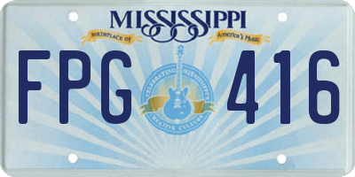 MS license plate FPG416