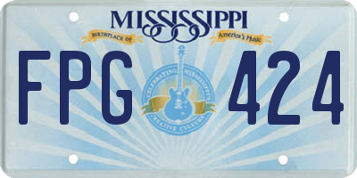MS license plate FPG424