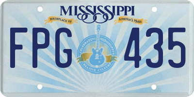 MS license plate FPG435