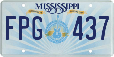 MS license plate FPG437