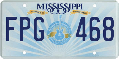 MS license plate FPG468