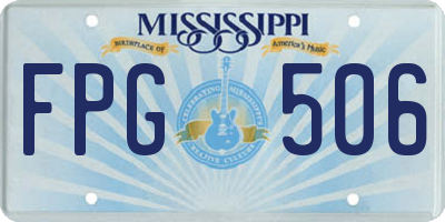 MS license plate FPG506