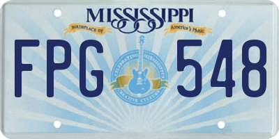 MS license plate FPG548