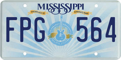 MS license plate FPG564