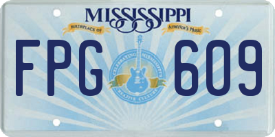 MS license plate FPG609