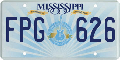 MS license plate FPG626