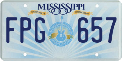 MS license plate FPG657