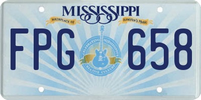 MS license plate FPG658