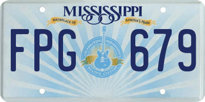 MS license plate FPG679