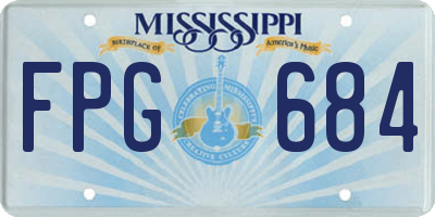MS license plate FPG684