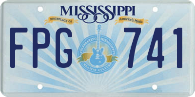 MS license plate FPG741