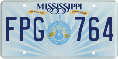MS license plate FPG764