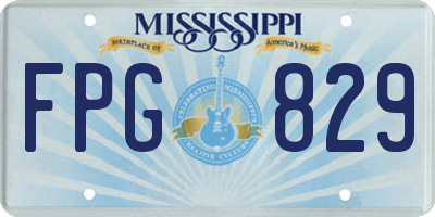 MS license plate FPG829