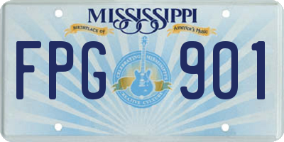 MS license plate FPG901