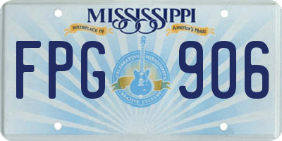 MS license plate FPG906