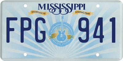 MS license plate FPG941