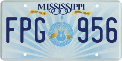 MS license plate FPG956