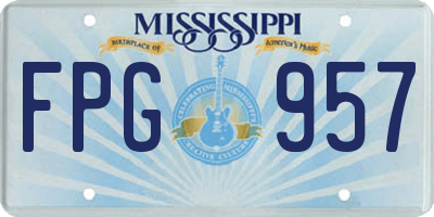MS license plate FPG957