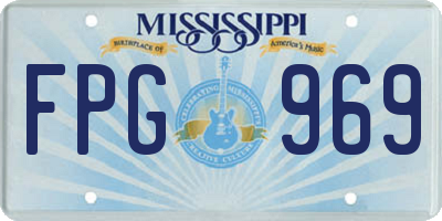MS license plate FPG969