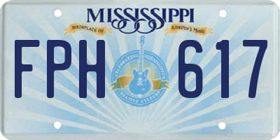 MS license plate FPH617