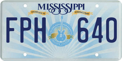 MS license plate FPH640