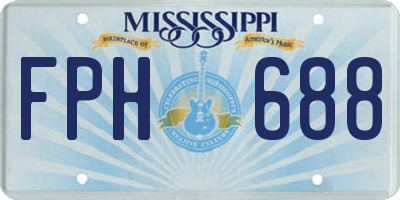 MS license plate FPH688