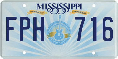 MS license plate FPH716