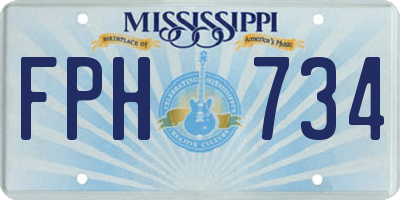 MS license plate FPH734