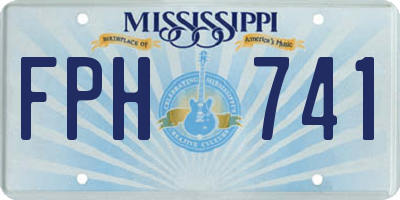 MS license plate FPH741