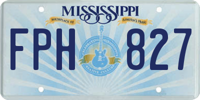 MS license plate FPH827