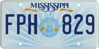 MS license plate FPH829