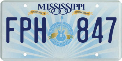MS license plate FPH847