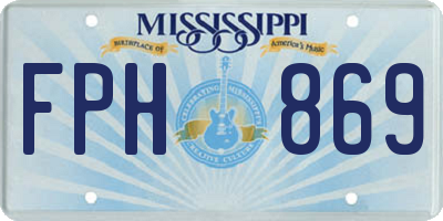 MS license plate FPH869