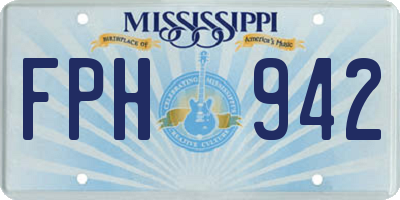 MS license plate FPH942
