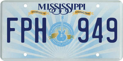 MS license plate FPH949