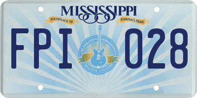 MS license plate FPI028