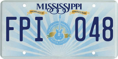 MS license plate FPI048