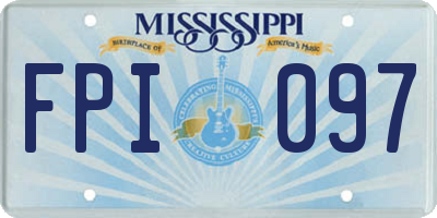MS license plate FPI097