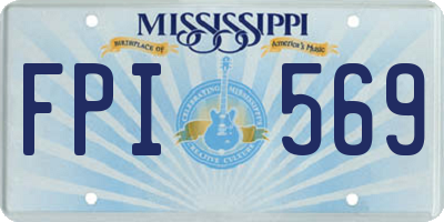 MS license plate FPI569