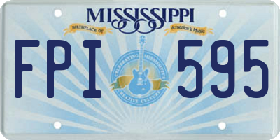 MS license plate FPI595