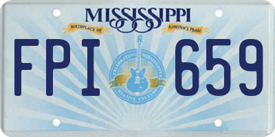 MS license plate FPI659