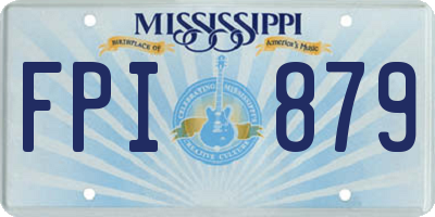 MS license plate FPI879