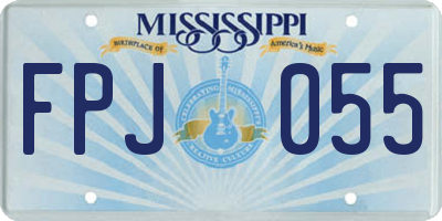 MS license plate FPJ055